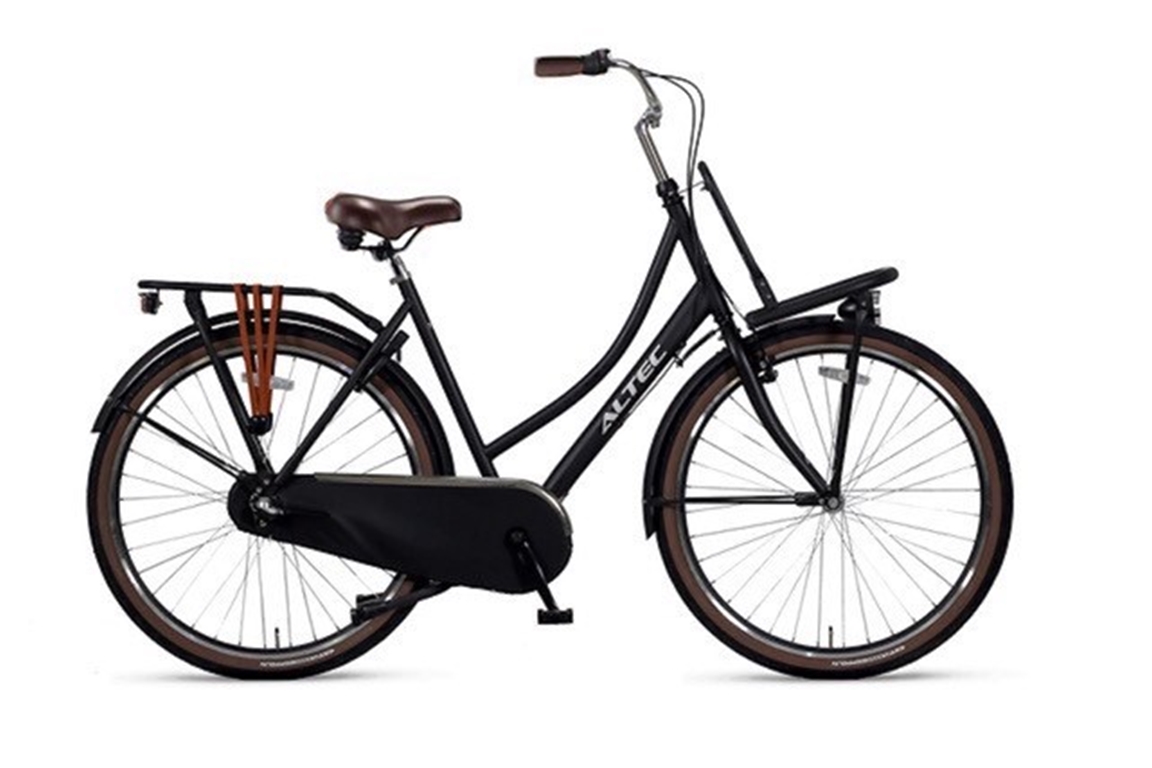 Altec 28 inch damesfiets 50 en cm - Zwart | J. Niks Middenmeer - de goedkoopste fietsenwinkel